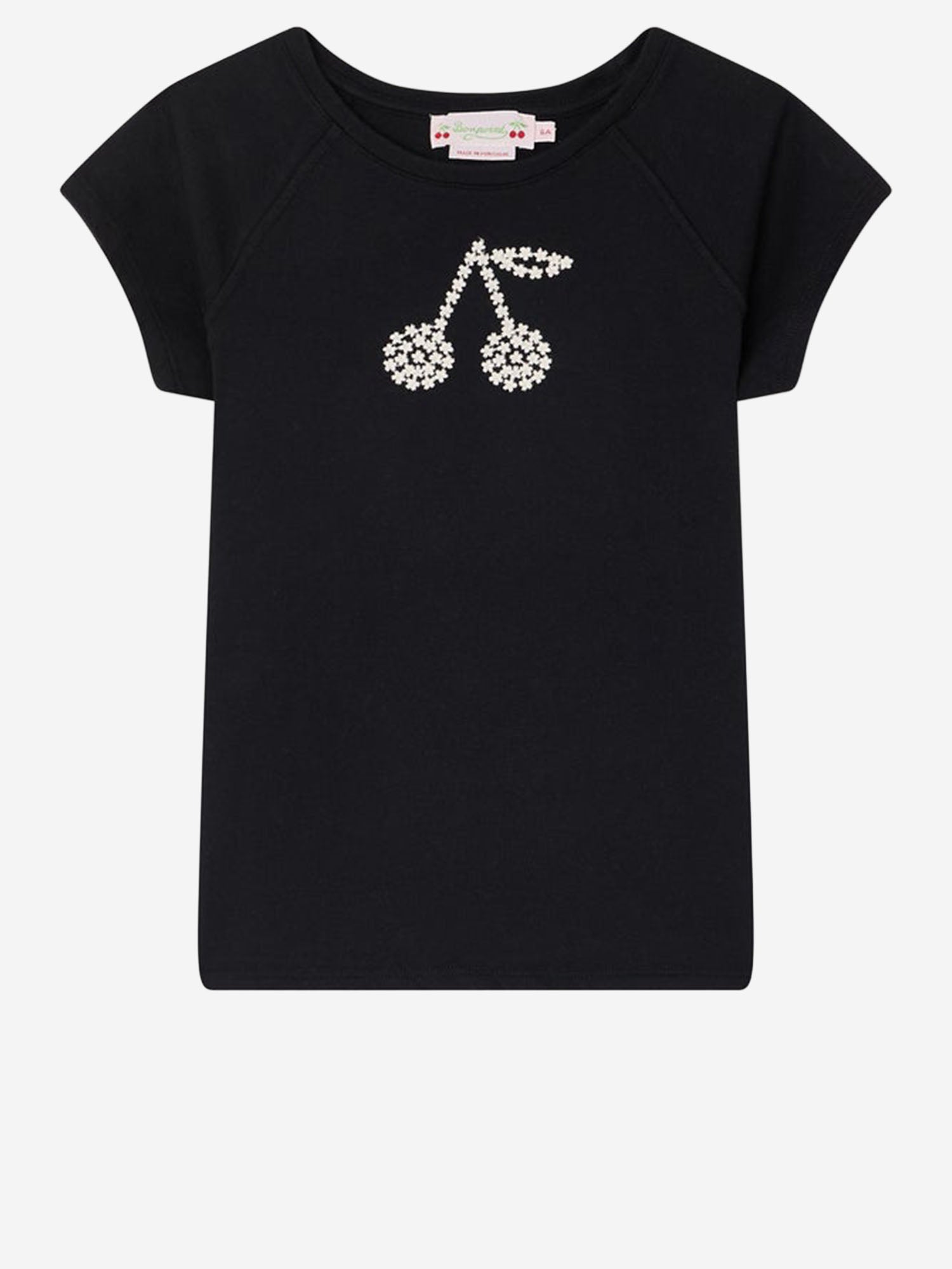 T-SHIRT ASMAE  IN COTONE CON RICAMO LOGO S06GTSK00006 199A BONPOINT KIDS 