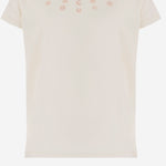 T-SHIRT IN COTONE CON RICAMO FLOREALE S06GTSK00010 103 BONPOINT KIDS 