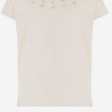 T-SHIRT IN COTONE CON RICAMO FLOREALE S06GTSK00010 103 BONPOINT KIDS 