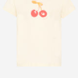 T-SHIRT IN COTONE CON MOTIVO A CILIEGIE S06GTSK00021 103 BONPOINT KIDS 