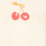 T-SHIRT IN COTONE CON MOTIVO A CILIEGIE S06GTSK00021 103 BONPOINT KIDS 