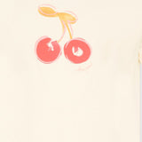 T-SHIRT IN COTONE CON MOTIVO A CILIEGIE S06GTSK00021 103 BONPOINT KIDS 