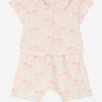 SET LAELIA IN COTONE CON MOTIVO A FIORI S06NNIK00012 521 BONPOINT KIDS 