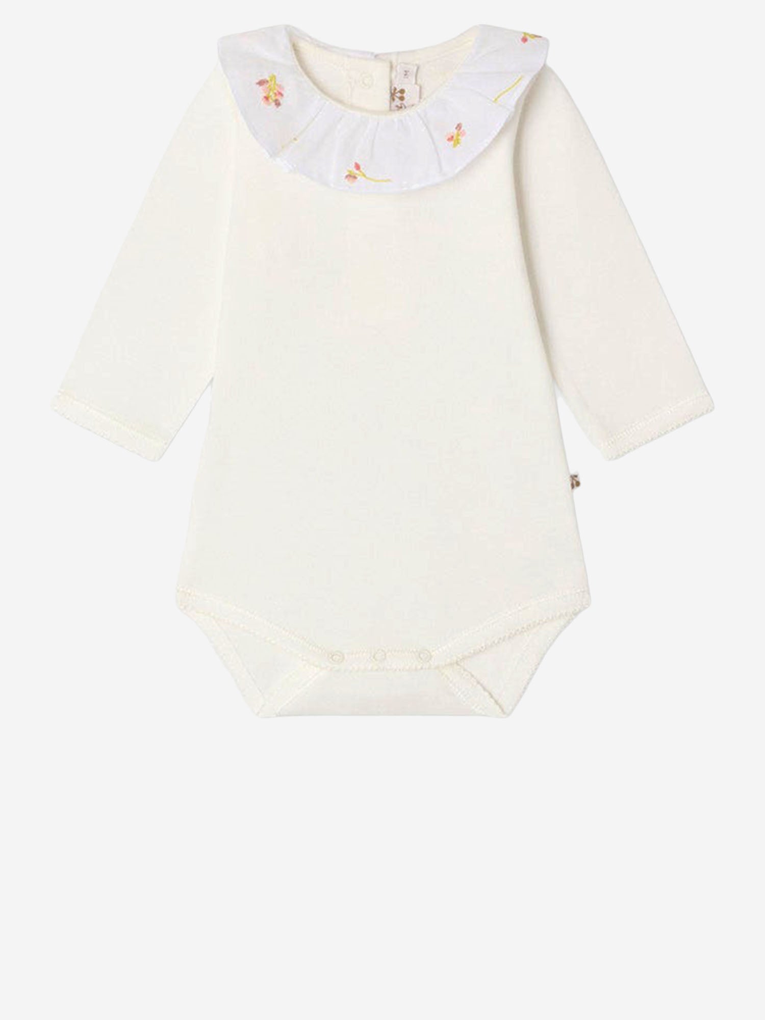 BODY IN COTONE CON COLLETTO RICAMATO S06NUNK00003 002 BONPOINT KIDS 