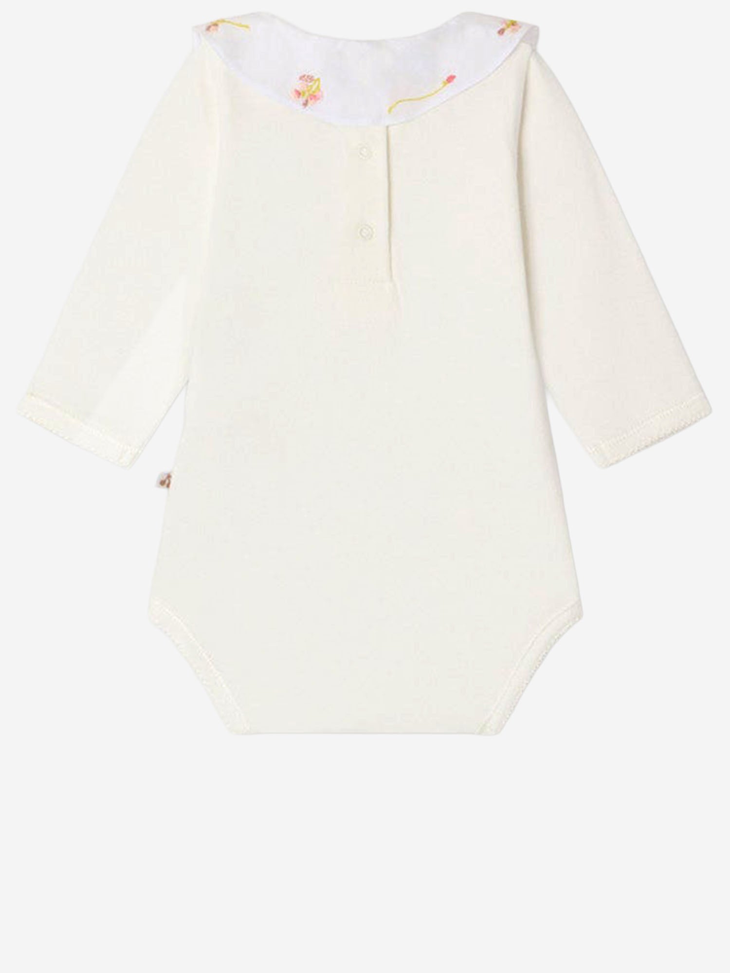 BODY IN COTONE CON COLLETTO RICAMATO S06NUNK00003 002 BONPOINT KIDS 
