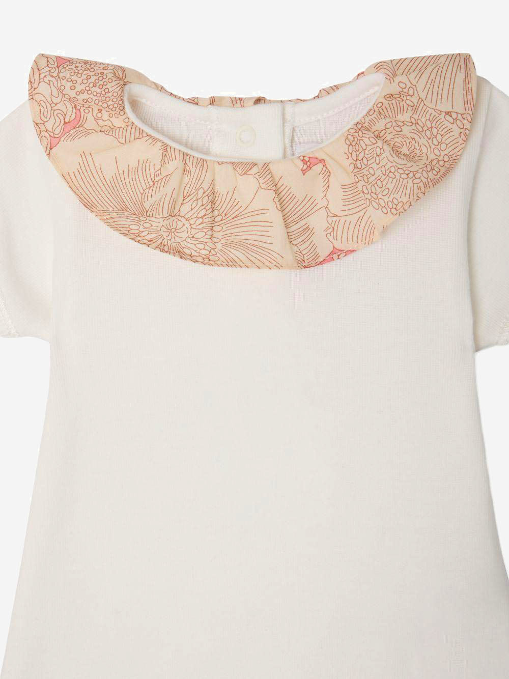 BODY IN COTONE CON COLLETTO A CONTRASTO S06NUNK00007 002 BONPOINT KIDS 