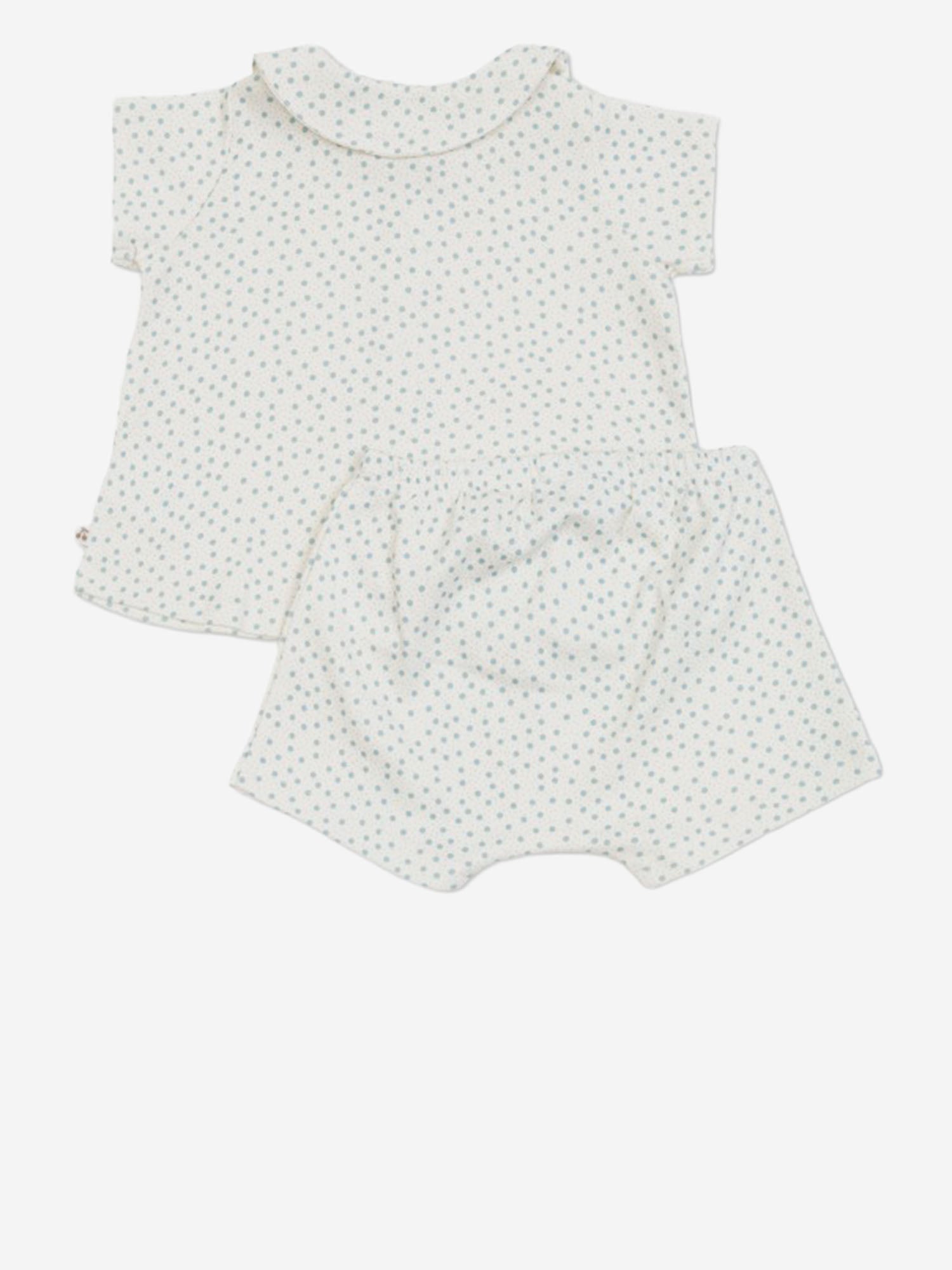 SET DI DUE PEZZI IN COTONE CON MOTIVO A POIS S06ONIK00020 715 BONPOINT KIDS 