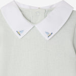 BODY IN COTONE CON COLLETTO RICAMATO S06OUNK00002 012 BONPOINT KIDS 