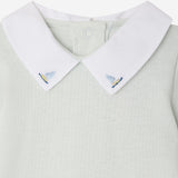 BODY IN COTONE CON COLLETTO RICAMATO S06OUNK00002 012 BONPOINT KIDS 