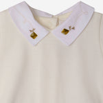BODY IN COTONE CON COLLETTO RICAMATO S06OUNK00004 002 BONPOINT KIDS 