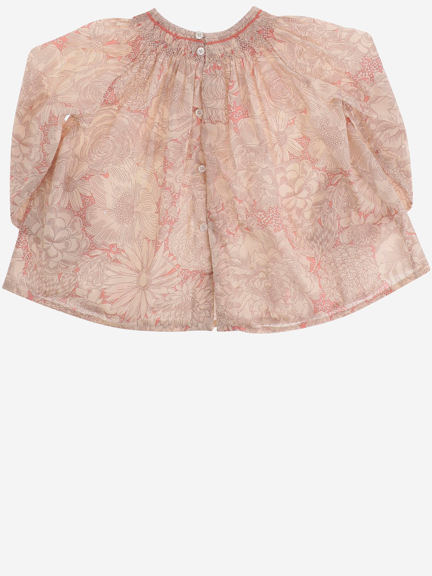 TOP IN COTONE CON MOTIVO FLOREALE S06XBLW00008 522 BONPOINT KIDS 