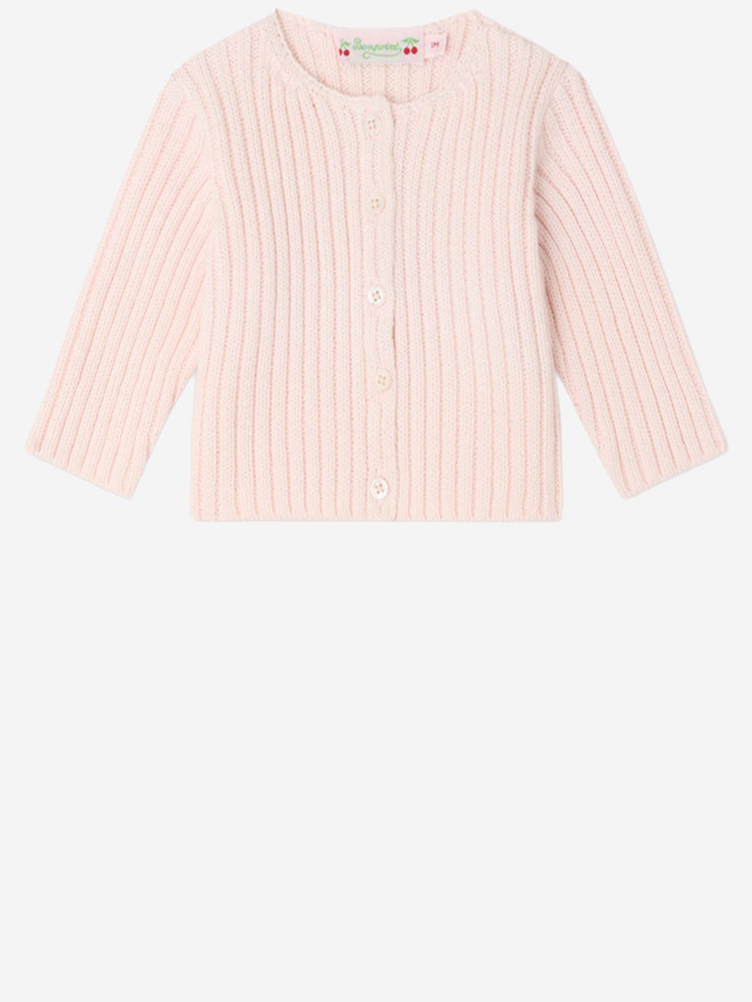 CARDIGAN IN COTONE E CASHMERE S06XCAK00005 025A BONPOINT KIDS 
