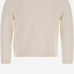 CARDIGAN IN COTONE E CASHMERE S06XCAK00013 008 BONPOINT KIDS 