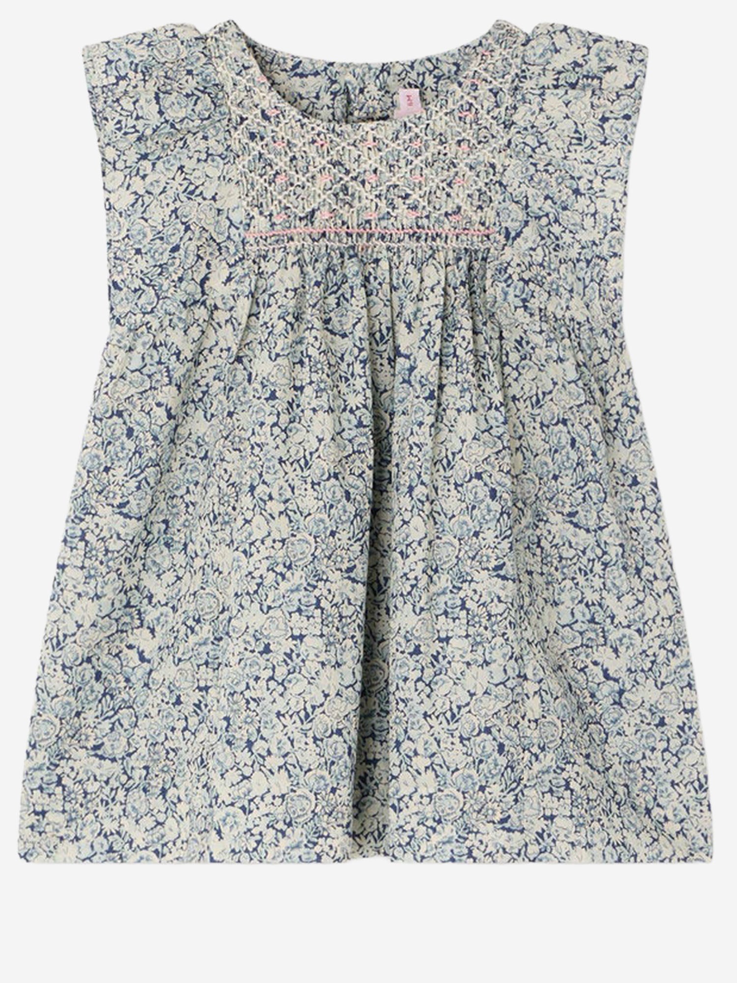 ABITO IN COTONE CON CORPINO SMOCK S06XDRW00010 519A BONPOINT KIDS 