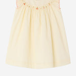 ABITO AMANTINE IN COTONE CON RICAMO LOGO S06XDRW00024 103 BONPOINT KIDS 