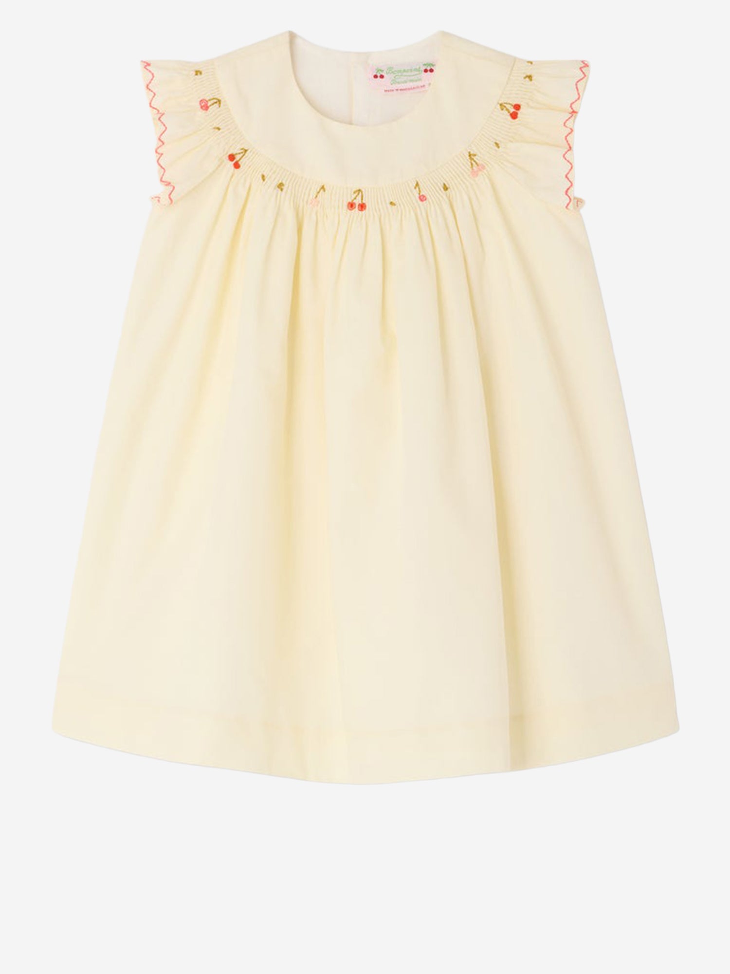 ABITO AMANTINE IN COTONE CON RICAMO LOGO S06XDRW00024 103 BONPOINT KIDS 