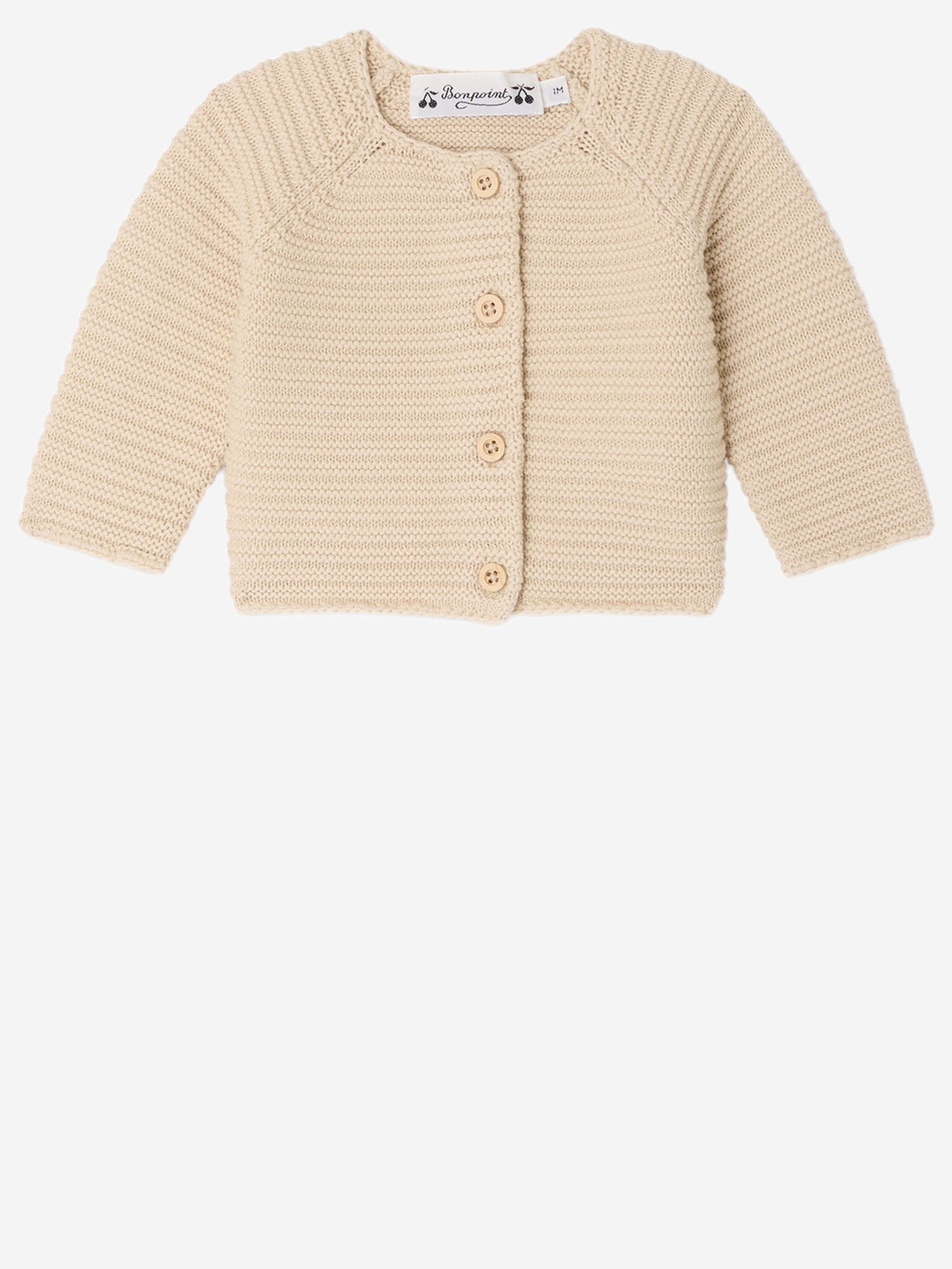 CARDIGAN IN COTONE BIOLOGICO S06YCAK00004 060 BONPOINT KIDS 