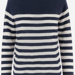 MAGLIA IN CASHMERE CON MOTIVO A RIGHE R2C103 110 BRUNO MANETTI 