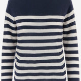 MAGLIA IN CASHMERE CON MOTIVO A RIGHE R2C103 110 BRUNO MANETTI 
