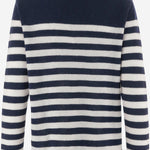 MAGLIA IN CASHMERE CON MOTIVO A RIGHE R2C103 110 BRUNO MANETTI 