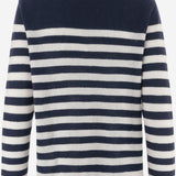 MAGLIA IN CASHMERE CON MOTIVO A RIGHE R2C103 110 BRUNO MANETTI 