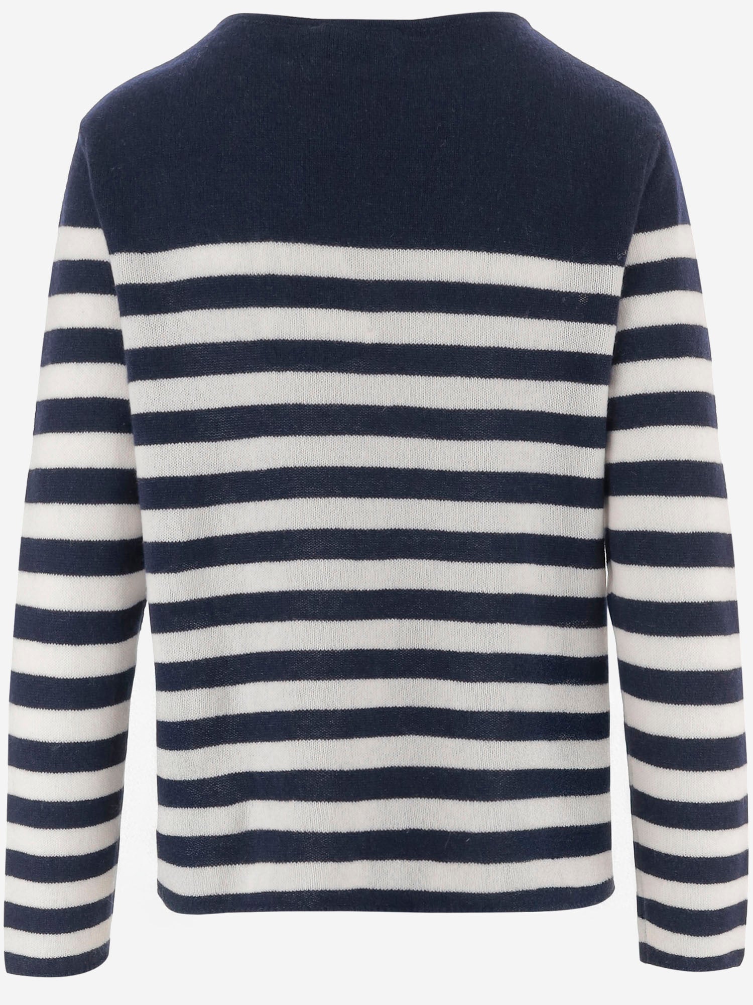 MAGLIA IN CASHMERE CON MOTIVO A RIGHE R2C103 110 BRUNO MANETTI 
