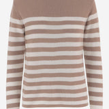 MAGLIA IN CASHMERE CON MOTIVO A RIGHE R2C103 414 BRUNO MANETTI 