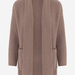 CARDIGAN IN CASHMERE CON LAVORAZIONE A COSTE R2C132 414 BRUNO MANETTI 
