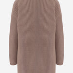 CARDIGAN IN CASHMERE CON LAVORAZIONE A COSTE R2C132 414 BRUNO MANETTI 