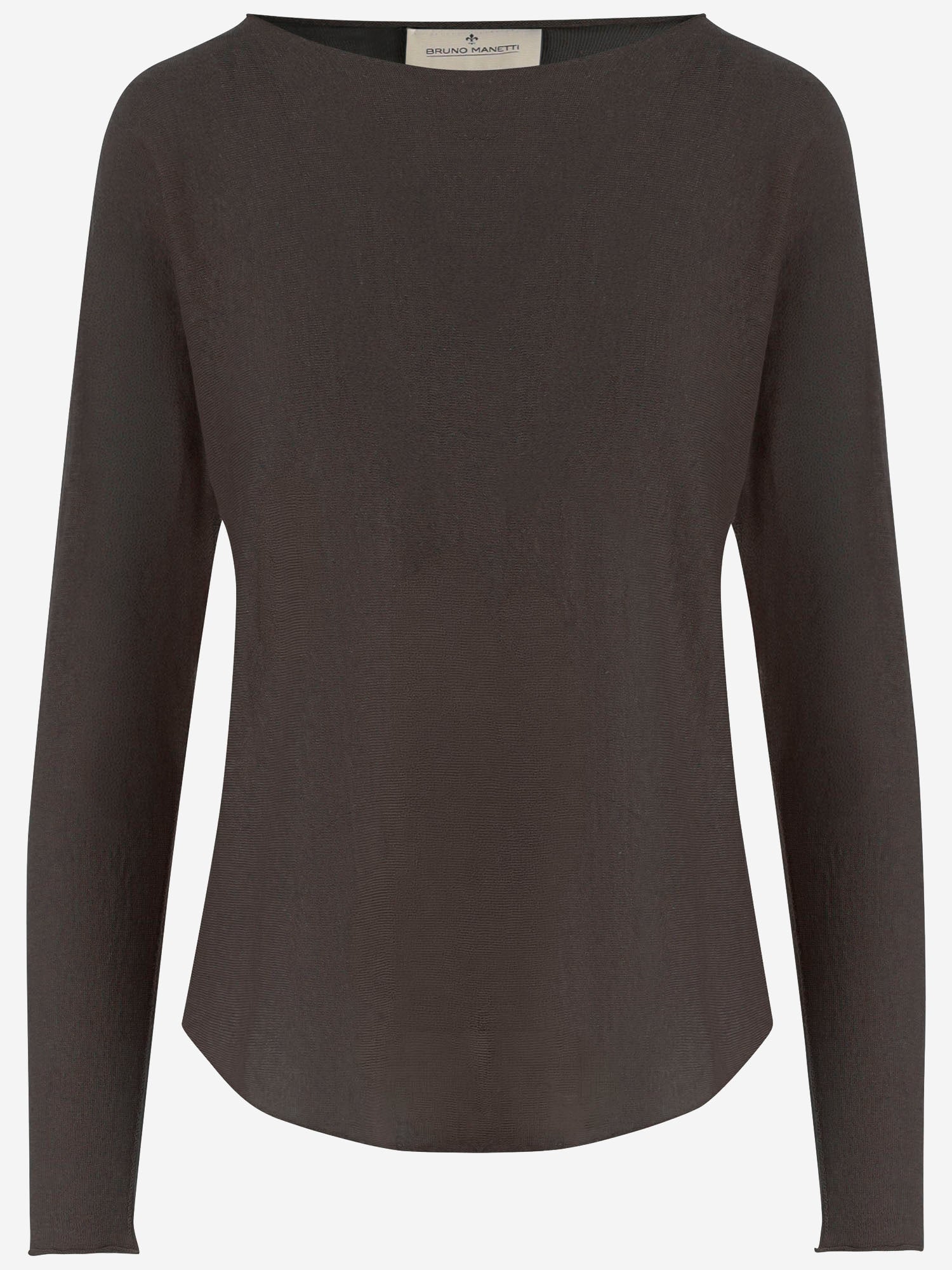 MAGLIA IN LINO E COTONE R2J123 400 BRUNO MANETTI 