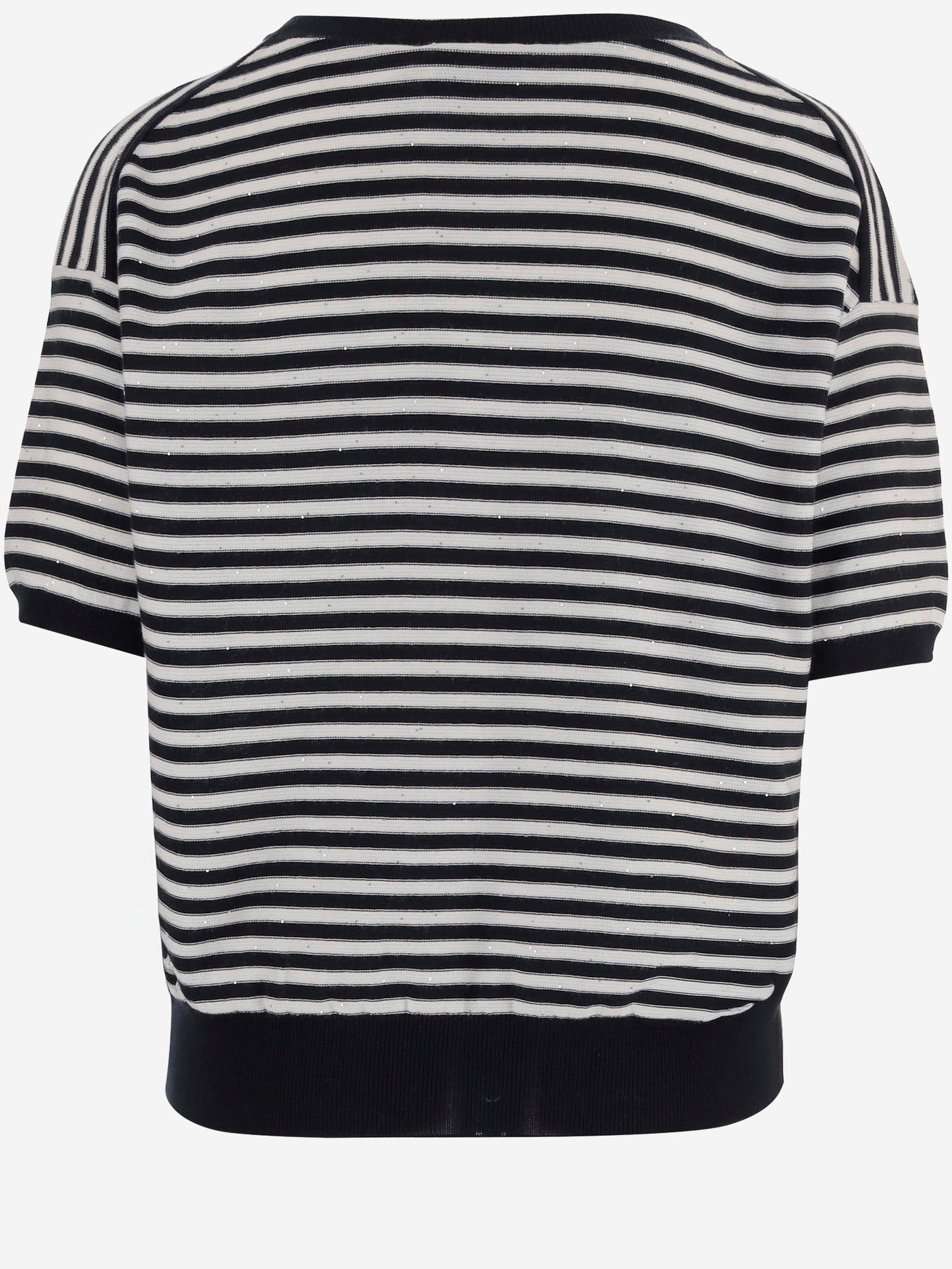 MAGLIA IN COTONE A RIGHE R2N110 100 BRUNO MANETTI 