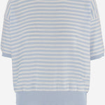 MAGLIA IN COTONE A RIGHE R2N110 123 BRUNO MANETTI 