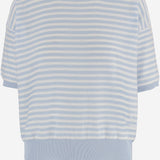 MAGLIA IN COTONE A RIGHE R2N110 123 BRUNO MANETTI 