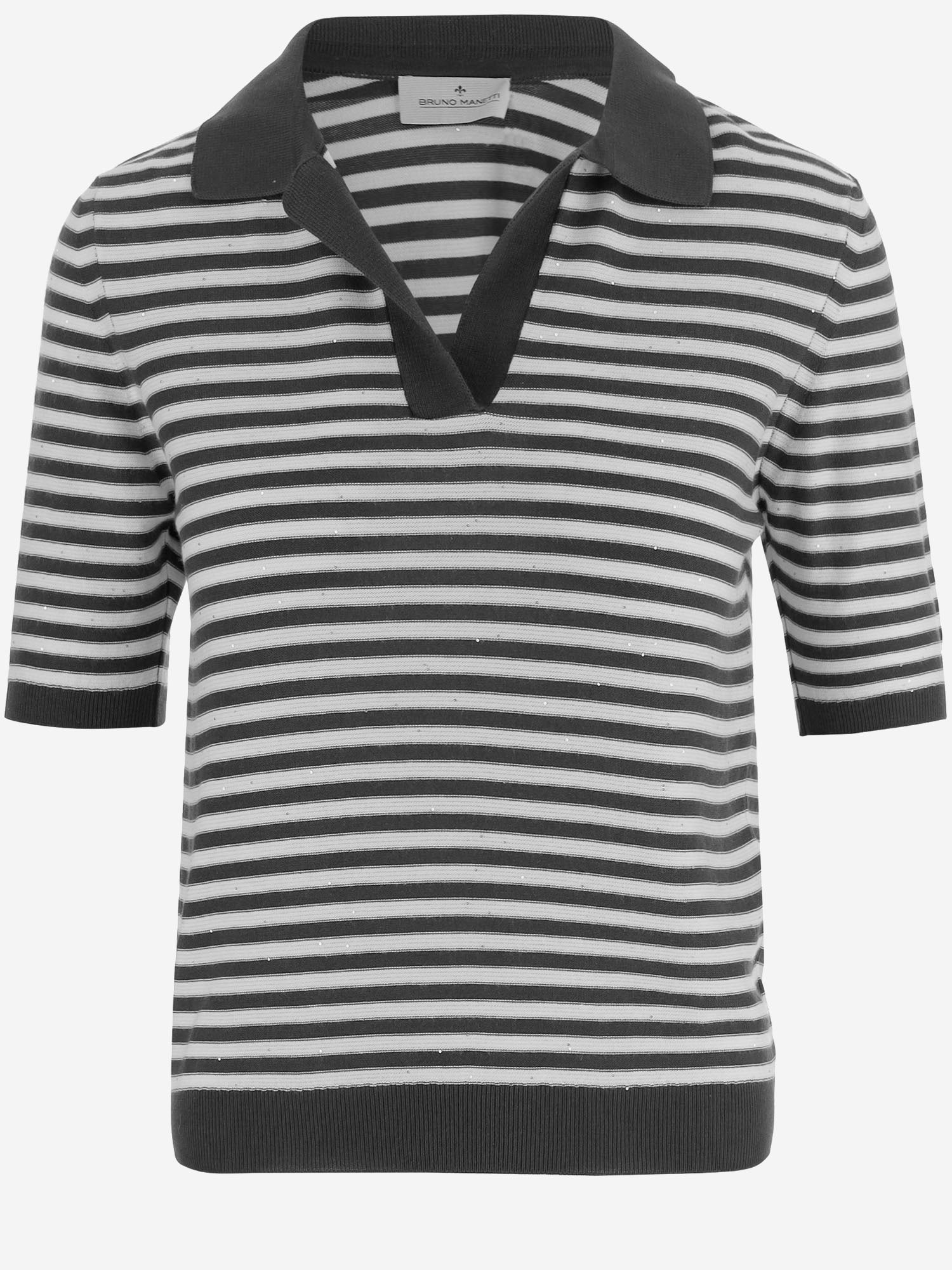 POLO IN MISTO COTONE R2N112 100 BRUNO MANETTI 
