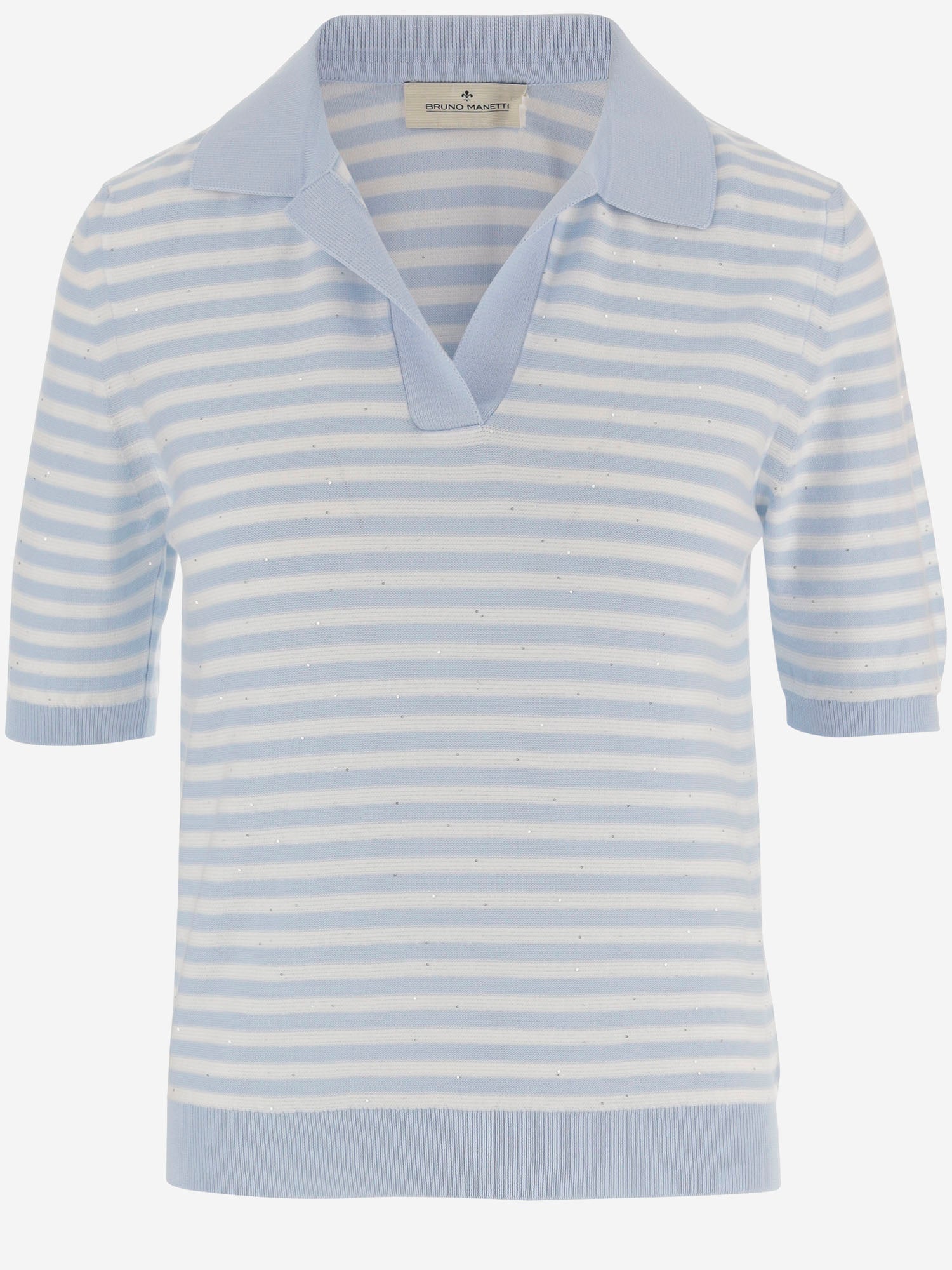 POLO IN MISTO COTONE R2N112 123 BRUNO MANETTI 