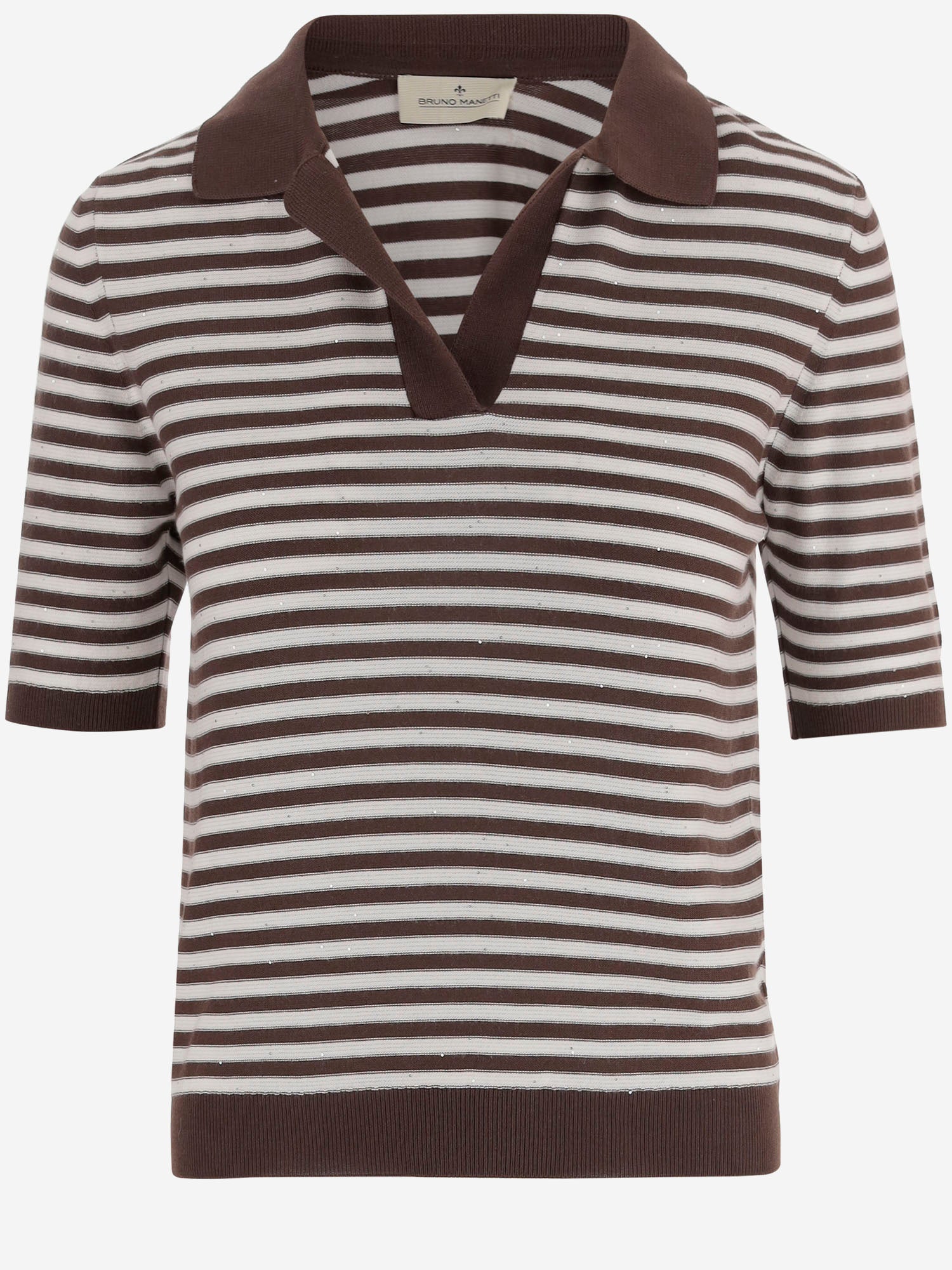 POLO IN MISTO COTONE R2N112 400 BRUNO MANETTI 