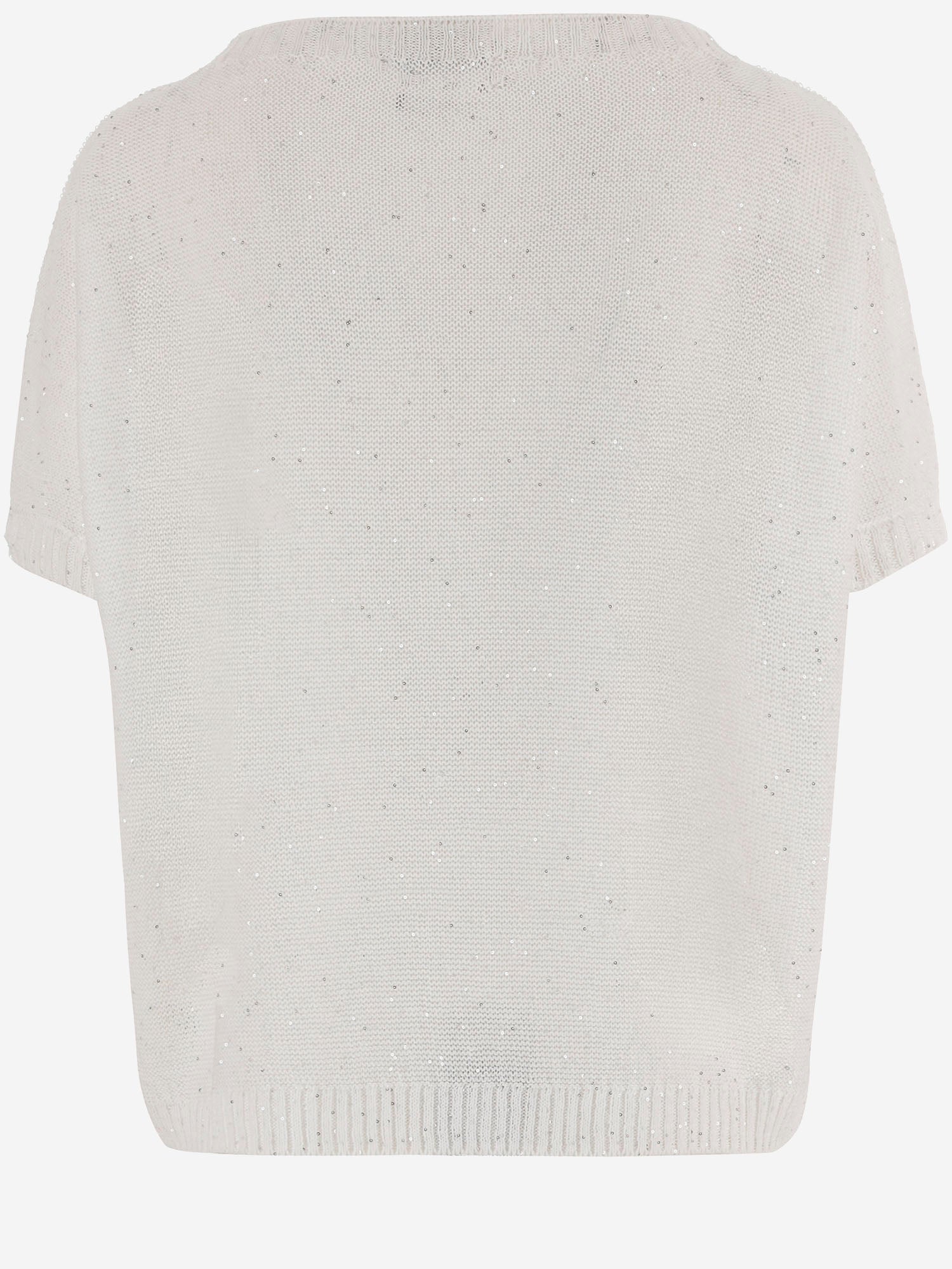 MAGLIA A MANICHE CORTE IN MISTO LINO E COTONE R2Q101 018 BRUNO MANETTI 