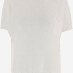 MAGLIA A MANICHE CORTE IN MISTO LINO E COTONE R2Q101 018 BRUNO MANETTI 