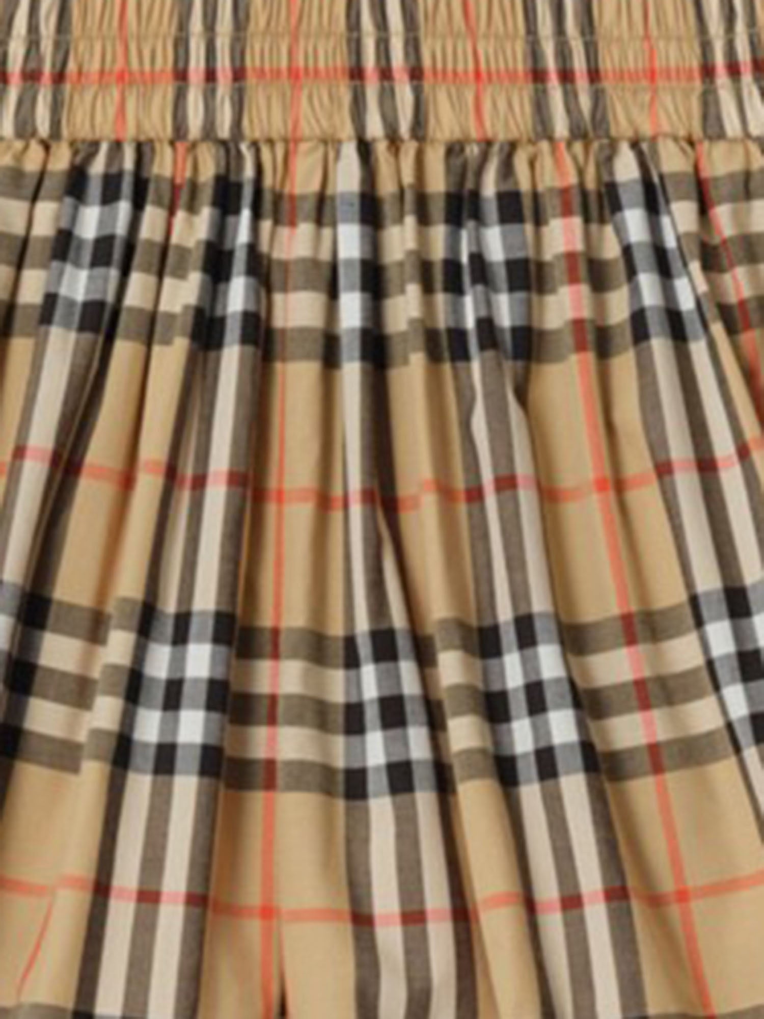 PANTALONI CORTI IN COTONE CON MOTIVO CHECK 8117159 SANDIPCHECK BURBERRY KIDS 