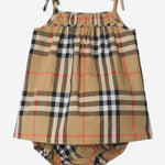 SET DI DUE PEZZI IN COTONE CON MOTIVO CHECK 8122490 SANDIPCHECK BURBERRY KIDS 