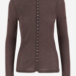 CARDIGAN JANES IN COTONE E LANA 103075 1BM BY MALENE BIRGER 