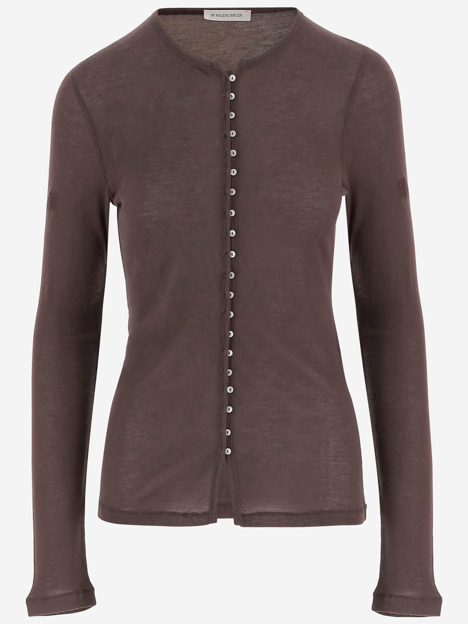 CARDIGAN JANES IN COTONE E LANA 103075 1BM BY MALENE BIRGER 