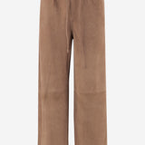 PANTALONI JOANNI IN PELLE SCAMOSCIATA 103678 11A BY MALENE BIRGER 