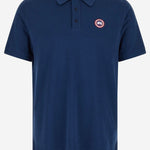 Polo in cotone con logo 1600M 9841 CANADA GOOSE 