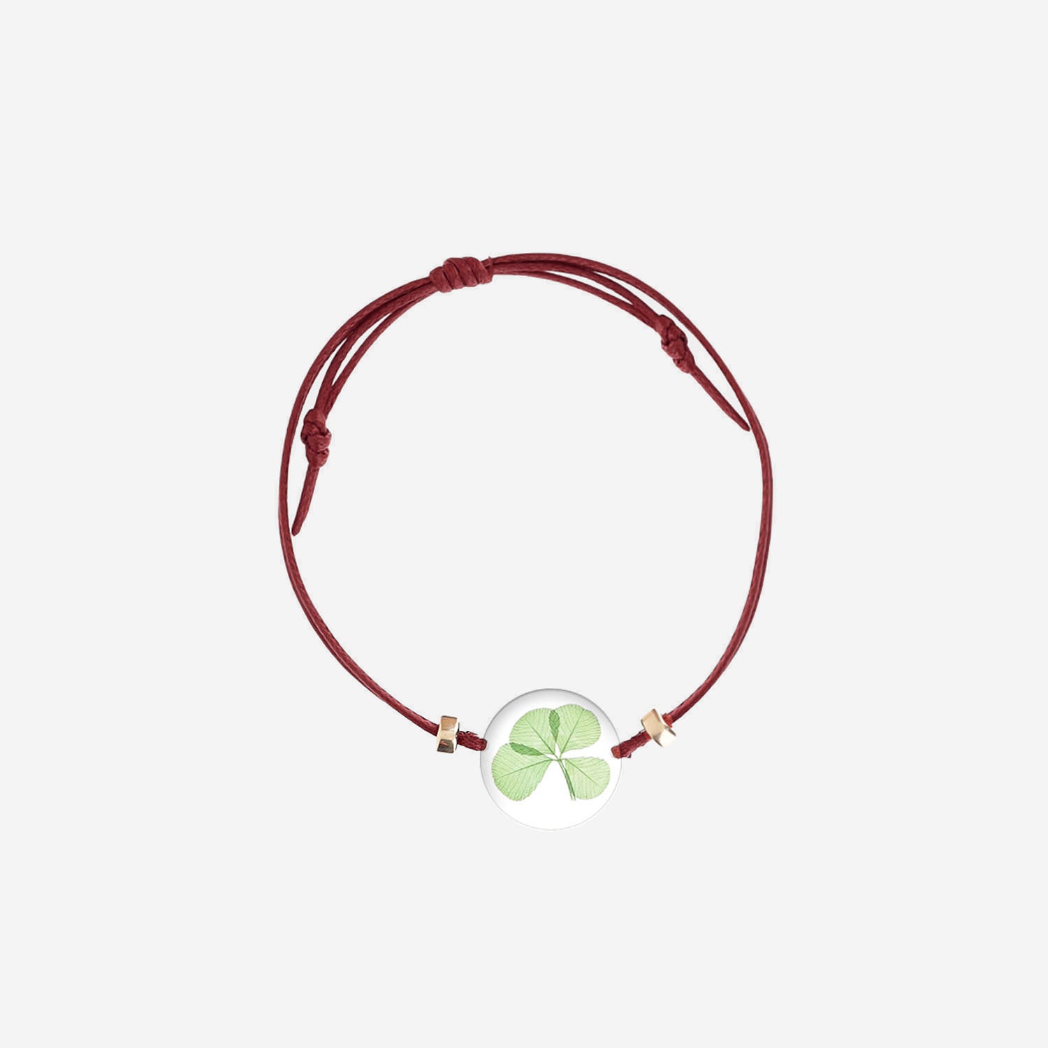 BRACCIALE TRIFOGLIO 143.3GF GRENAT CARRE DE TREFLES 