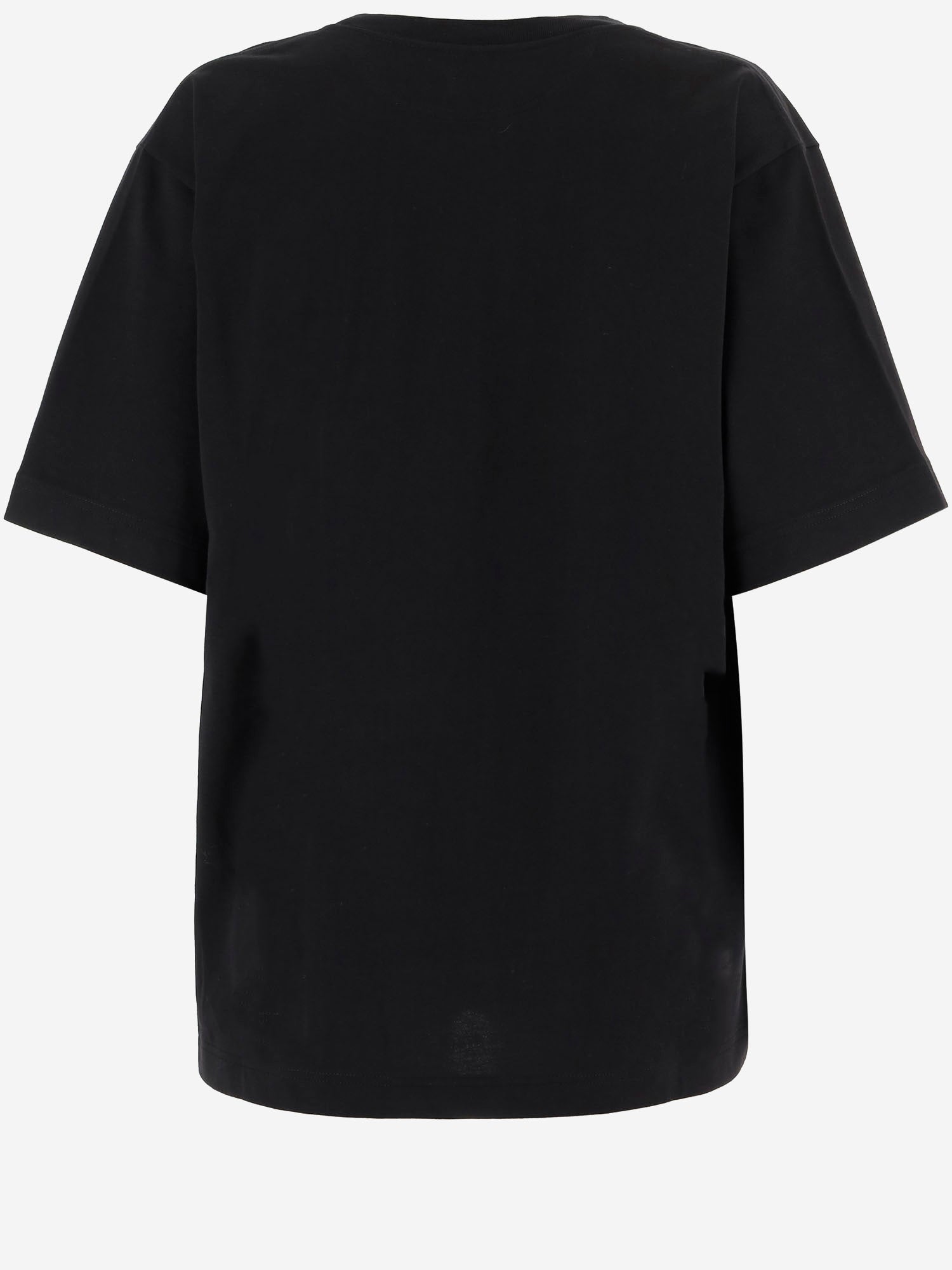 T-SHIRT IN COTONE CON SPILLA DECORATIVA 6261K21051 DeepBlack CARVEN 