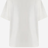 T-SHIRT IN COTONE CON SPILLA DECORATIVA 6261K21051 White CARVEN 