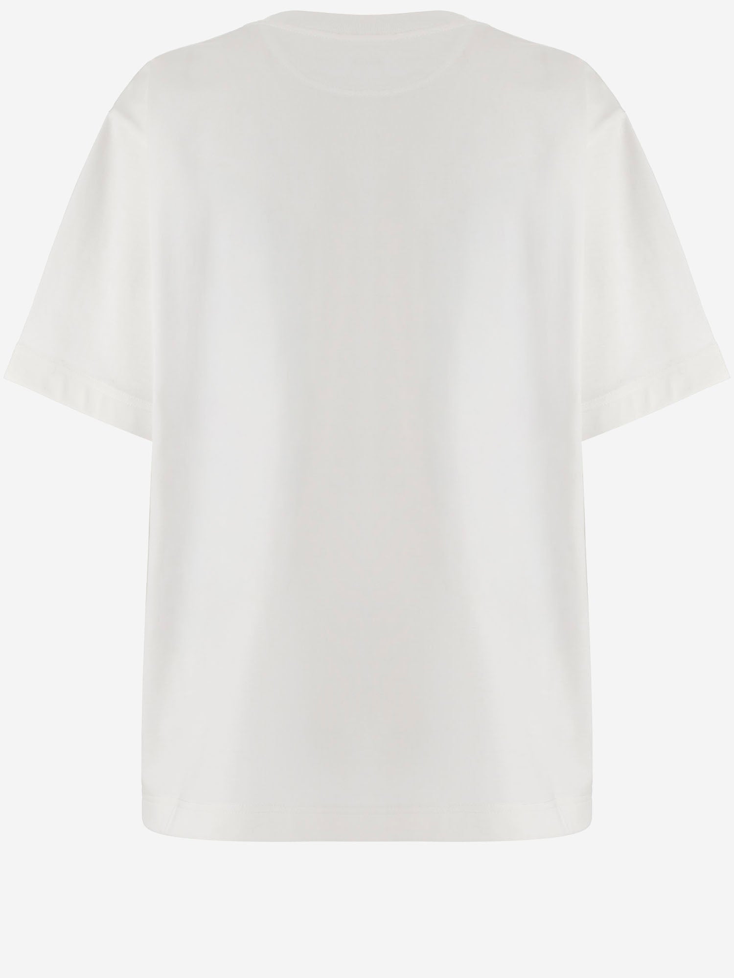 T-SHIRT IN COTONE CON SPILLA DECORATIVA 6261K21051 White CARVEN 