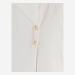 T-SHIRT IN COTONE CON SPILLA DECORATIVA 6261K21051 White CARVEN 