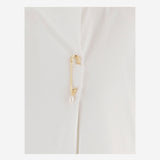 T-SHIRT IN COTONE CON SPILLA DECORATIVA 6261K21051 White CARVEN 